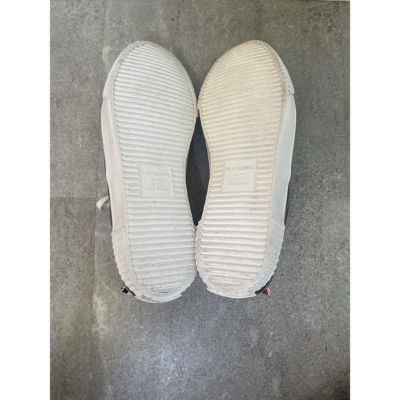 Women's Thom Browne Soft Patent Leather Heritage Black Sneaker Size 11 - Picture 12 of 16